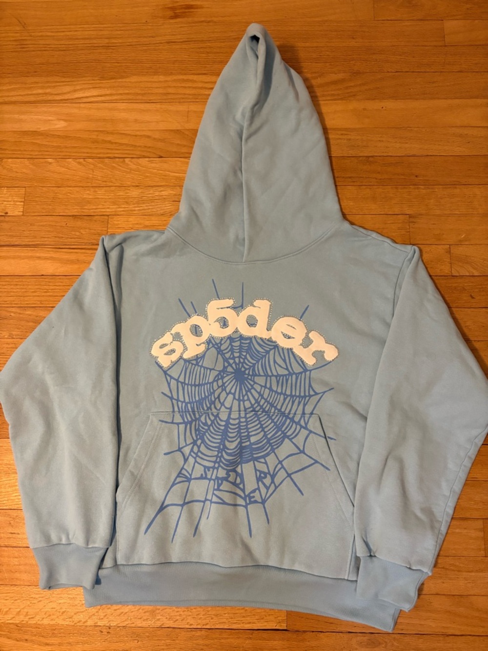 Sky blue spider Hoodie